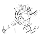 Kenmore 86764741 blower assembly diagram