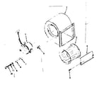 Kenmore 8676470 blower assembly/ 6470 diagram