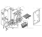 Kenmore 1066025201 cabinet parts diagram