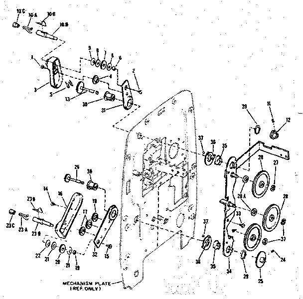 Reel arms and gears