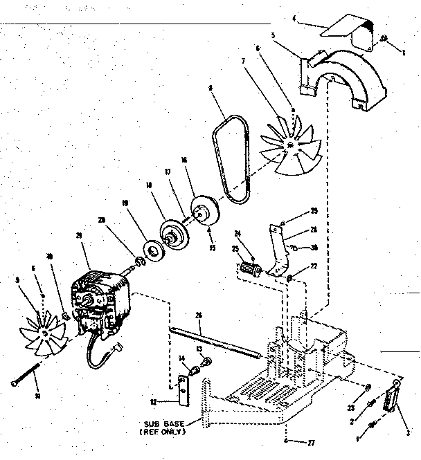 Motor, fan, and speed control