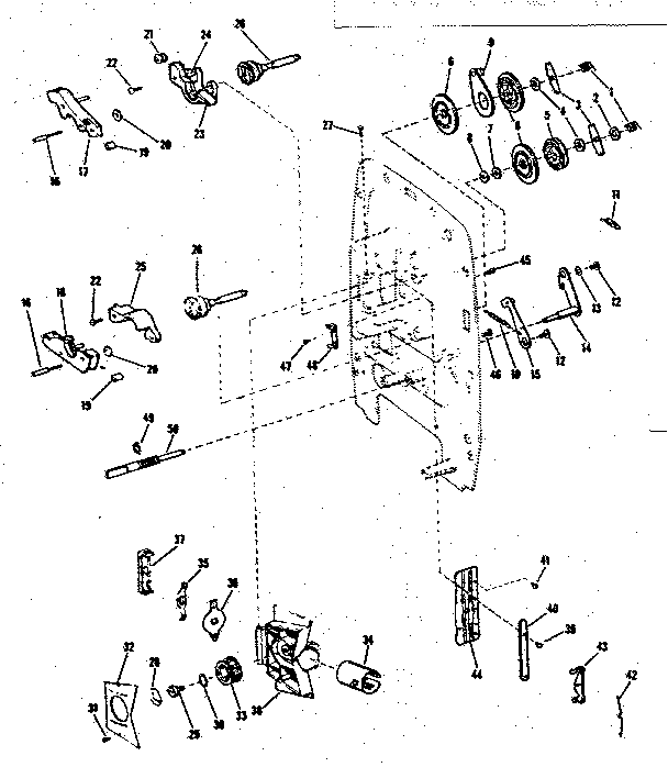Sprockets, loop formers and lens carrier