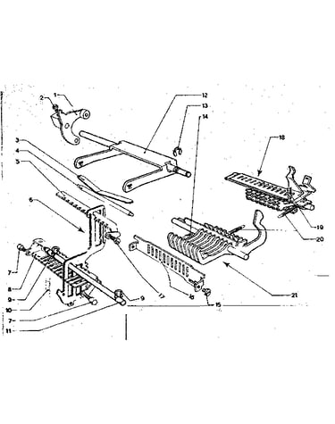 Calc. racks, univ. bar, transfer levers, & transfer sectors