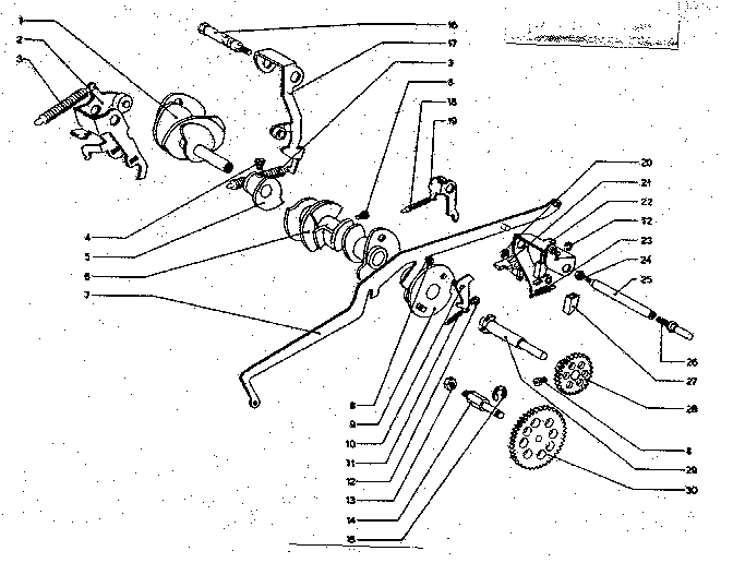 MAIN SHAFT, CAMS