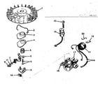 Tecumseh TYPE 670-36A magneto no. 610794 diagram