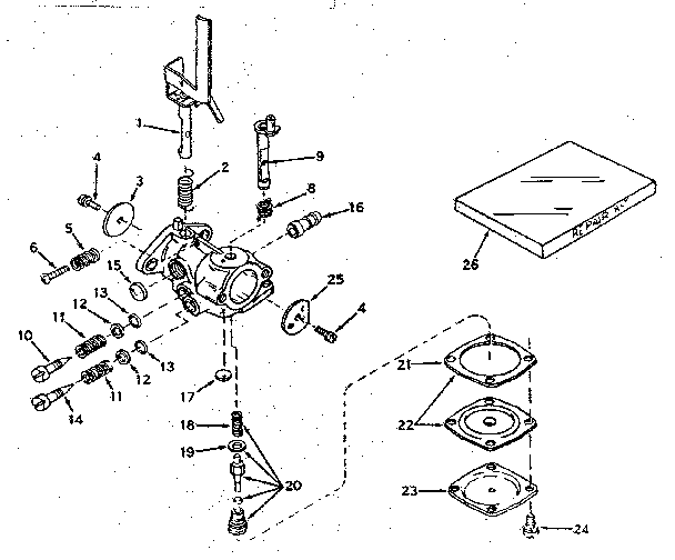 Caburetor no. 631312