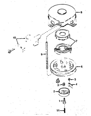 Rewind starter no. 590420