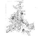 Tecumseh H25-25139G basic engine diagram