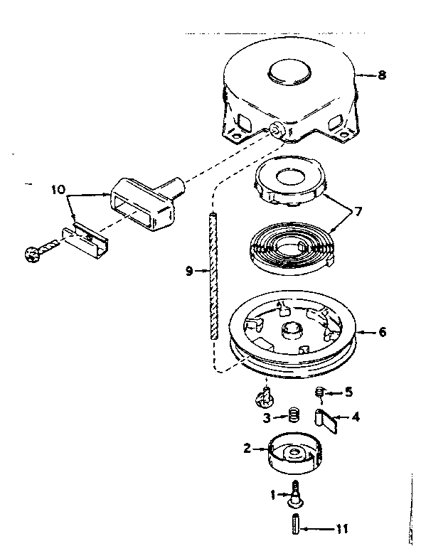 Rewind starter no. 590420