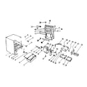 Kenmore 1268906021 cabinet parts diagram