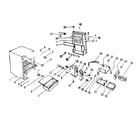 Kenmore 1267906021 cabinet parts diagram