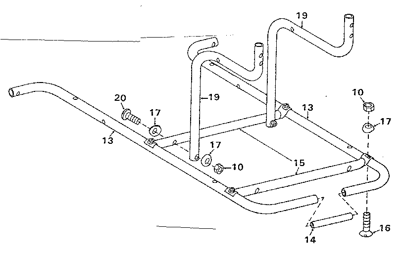 Bench support assembly