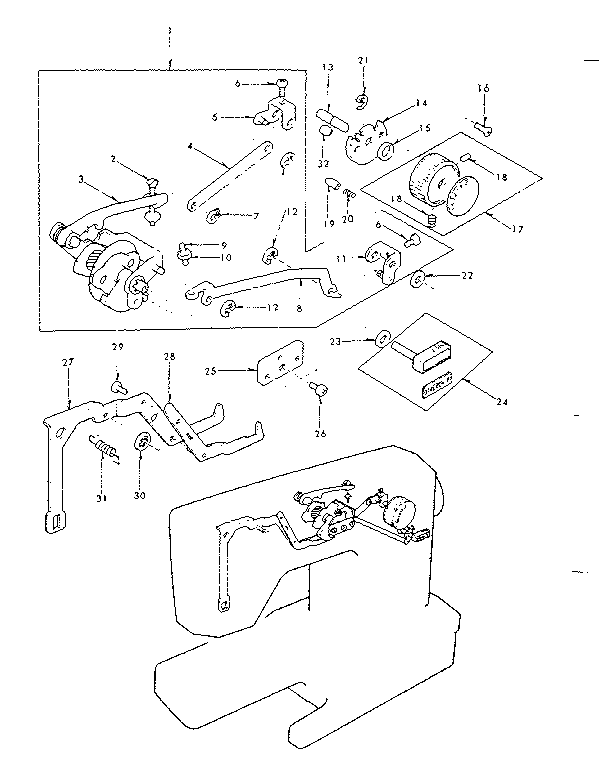 Zigzag guide assembly