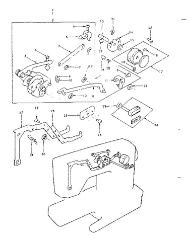 Zigzag guide assembly