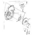 Craftsman 917350720 shroud & rewind starter no. 590466 diagram
