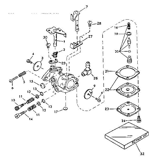Carburetor no. 631495