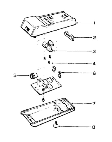 Remote control transmitter parts