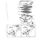 Kenmore 25822462 grill and burner section diagram