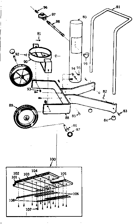 Portable cart assemblies