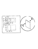 Assembly of door latch to access door