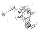 Kenmore 86764111 h-q blower assembly diagram