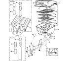 Kenmore 2582353080 grill, burner section, ground post & patio base diagram