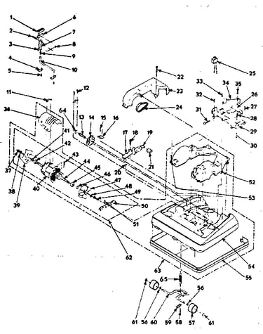 Nozzle and motor assembly