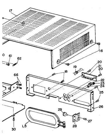 Top cover and rear chassis assembly