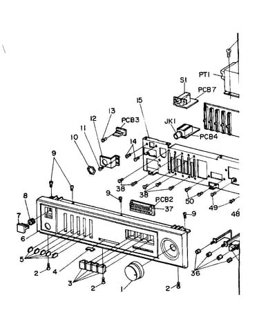Front panel assembly