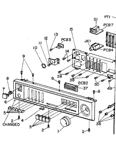 Front panel assembly