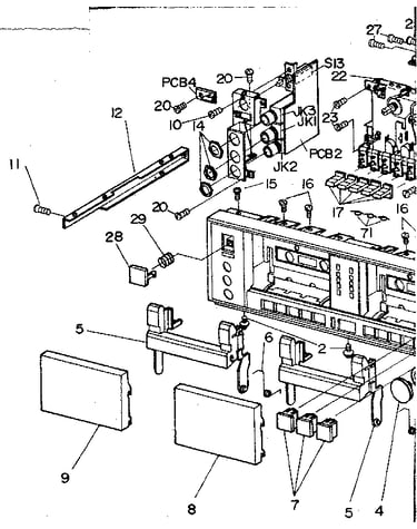 Front panel assembly