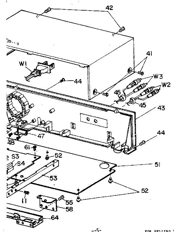 Cabinet and rear chassis
