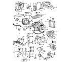 Briggs & Stratton 402707-0157-01 cylinder, crankshaft and engine base group diagram