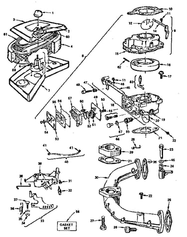 Air cleaner and carburetor