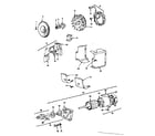 Briggs & Stratton 402707-0157-01 alternator and starter motor group diagram