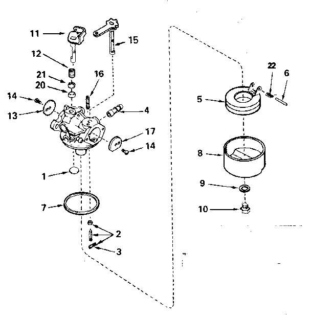Carburetor no. 62384