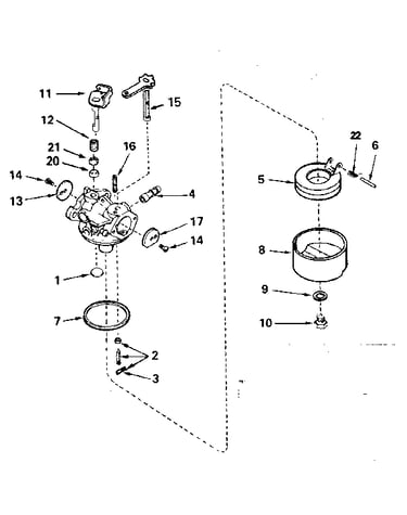 Carburetor no. 62384