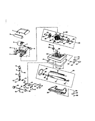 Nozzle and motor assembly