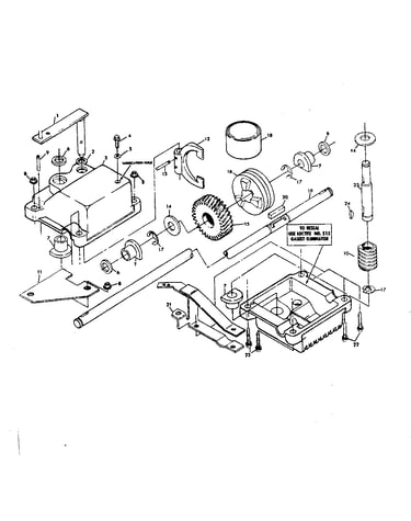 Gear case assembly part no. 84140