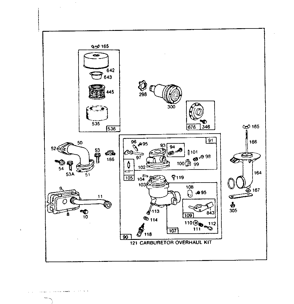 Carburetor overhaul kit