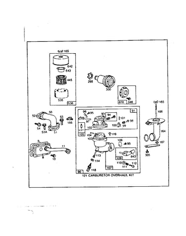 Carburetor overhaul kit