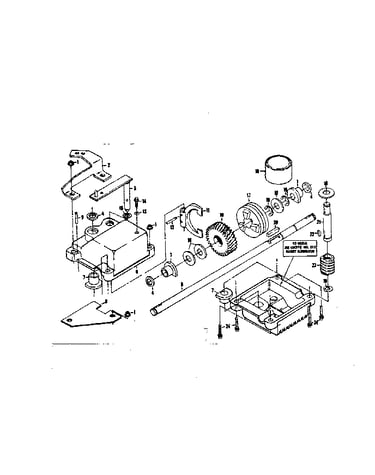 Gear case assembly part no. 85314