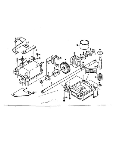 Gear case assembly part no. 85315