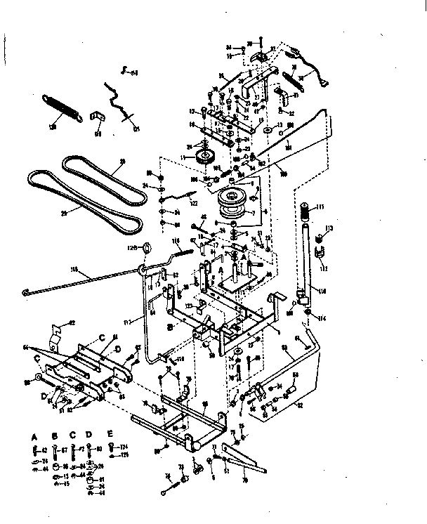 Pulley / lift bar assembly