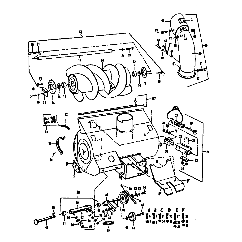 Auger housing assembly