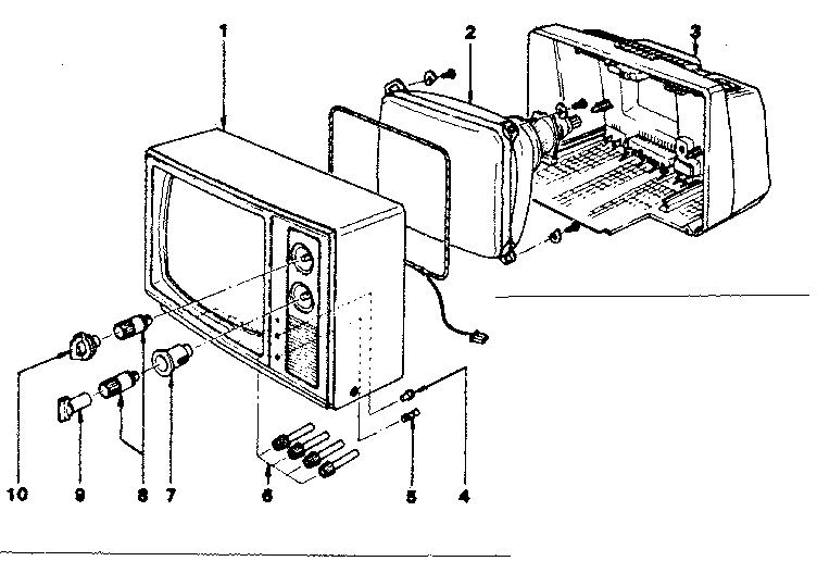 Cabinet exploded view