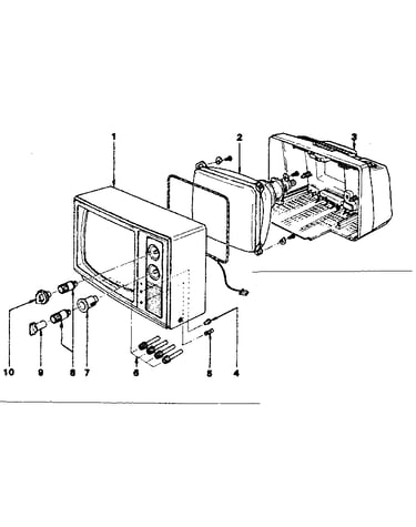 Cabinet exploded view