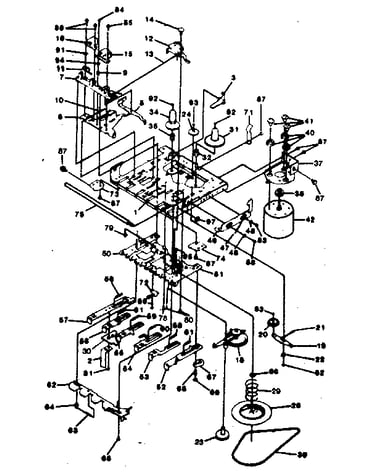 Cassette mechanism view (play record)