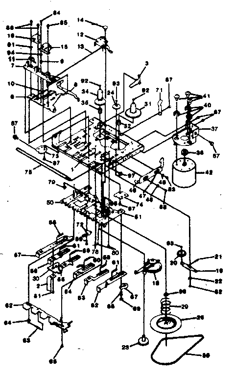 Cassette mechanism view (play record)