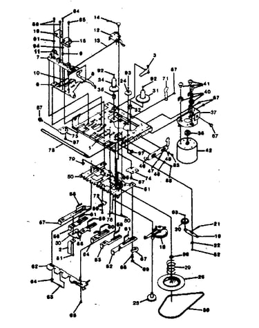 Cassette mechanism view (play record)